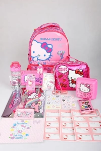  x Dekomus "Candy Kitty Collection" Lisanslı Full Kırtasiye Seti Ortopedik İlkokul,Beslen